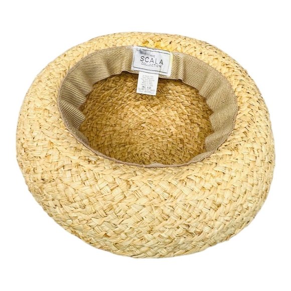 The Scala Collection All Natural Fibre Vintage Sun Hat One Size Fits All - Picture 10 of 10